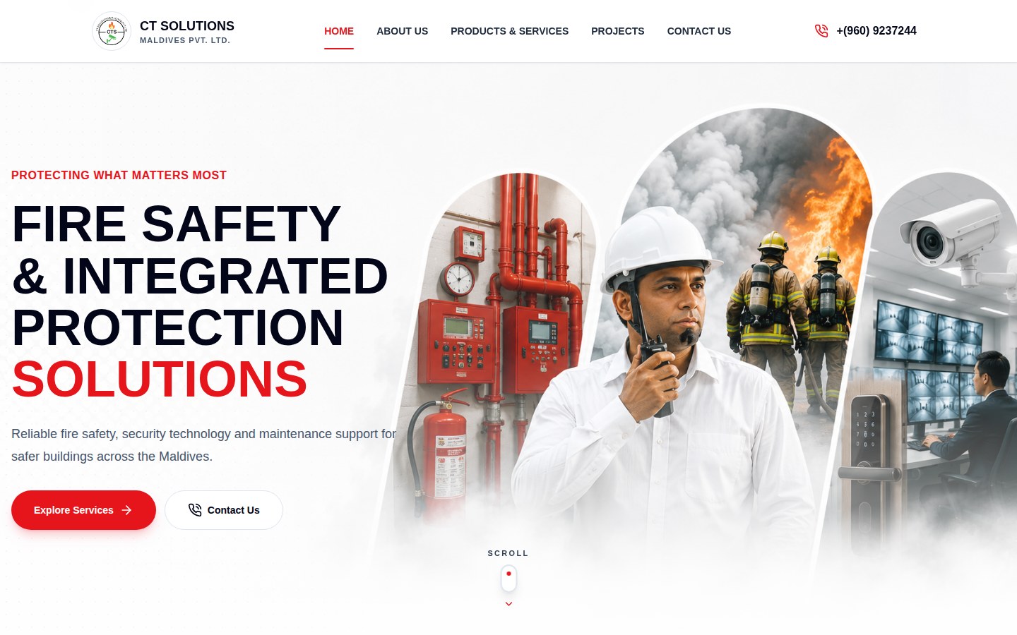 CT Solutions Maldives public homepage